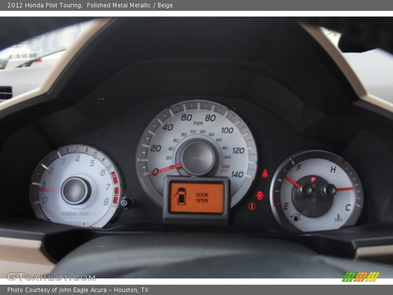 Polished Metal Metallic / Beige 2012 Honda Pilot Touring