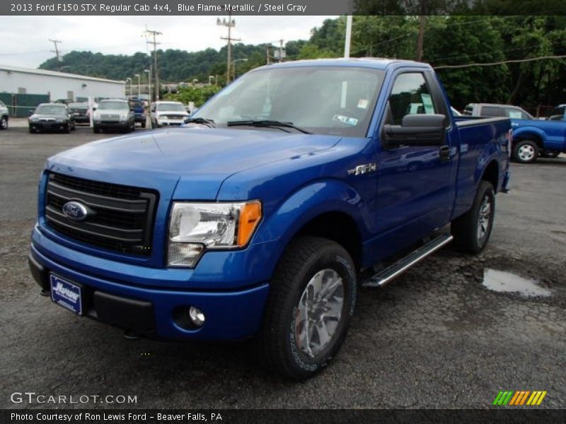 Blue Flame Metallic / Steel Gray 2013 Ford F150 STX Regular Cab 4x4