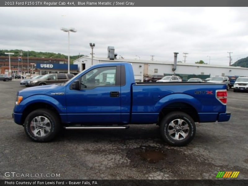 Blue Flame Metallic / Steel Gray 2013 Ford F150 STX Regular Cab 4x4