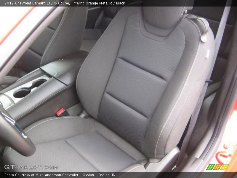 Inferno Orange Metallic / Black 2012 Chevrolet Camaro LT/RS Coupe
