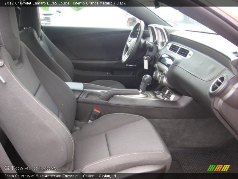 Inferno Orange Metallic / Black 2012 Chevrolet Camaro LT/RS Coupe