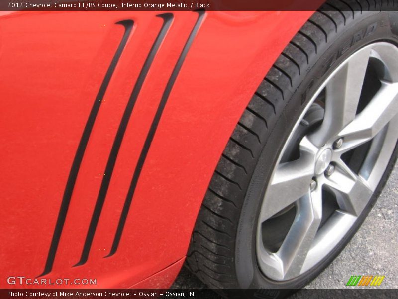 Inferno Orange Metallic / Black 2012 Chevrolet Camaro LT/RS Coupe