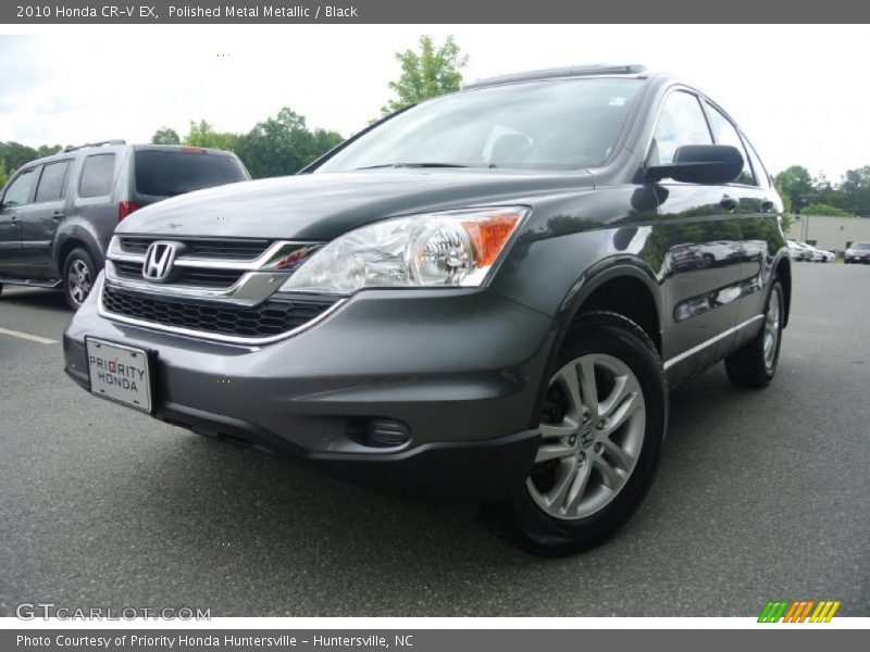 Polished Metal Metallic / Black 2010 Honda CR-V EX
