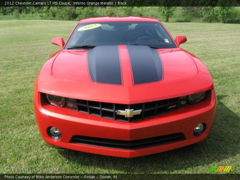 Inferno Orange Metallic / Black 2012 Chevrolet Camaro LT/RS Coupe
