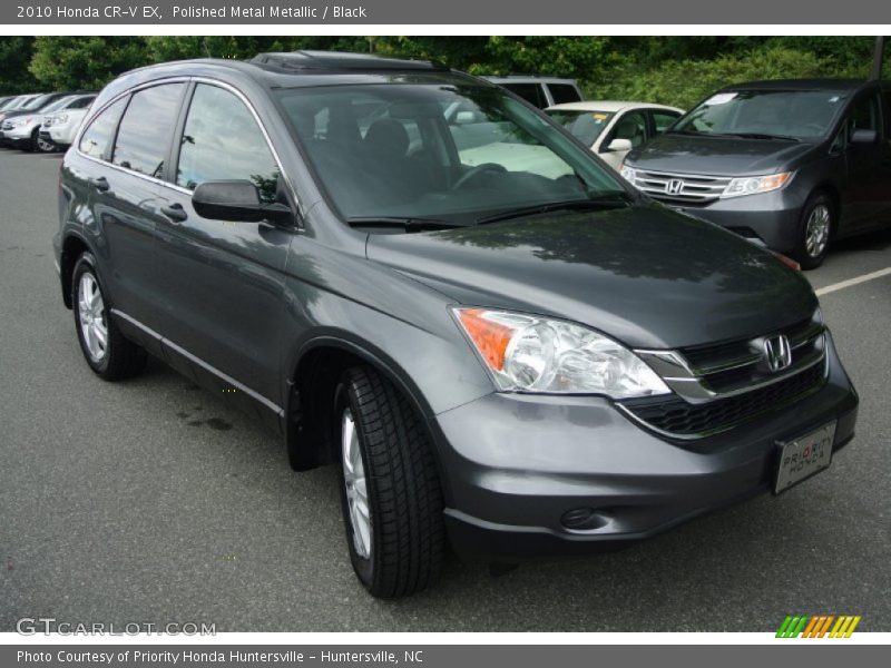 Polished Metal Metallic / Black 2010 Honda CR-V EX