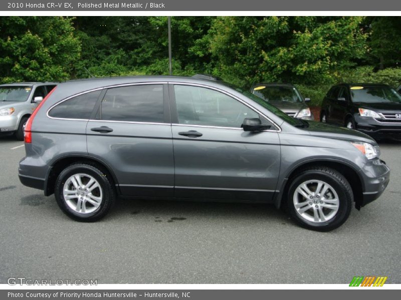 Polished Metal Metallic / Black 2010 Honda CR-V EX