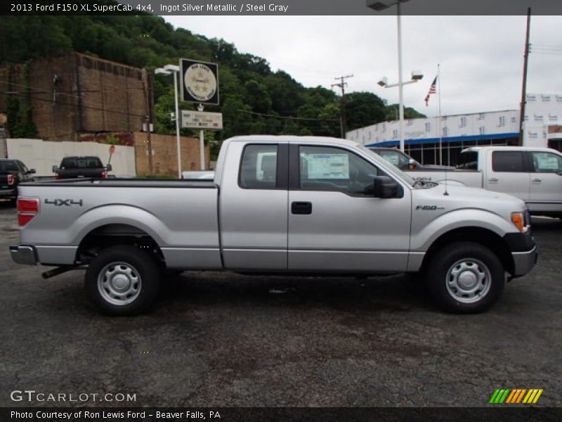 Ingot Silver Metallic / Steel Gray 2013 Ford F150 XL SuperCab 4x4