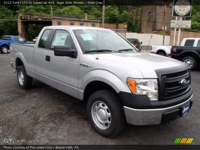 Ingot Silver Metallic / Steel Gray 2013 Ford F150 XL SuperCab 4x4
