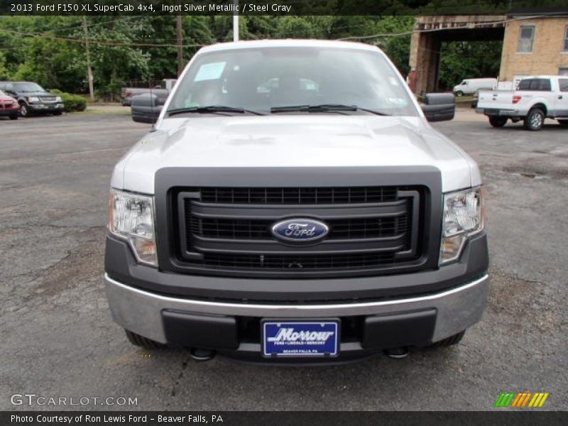 Ingot Silver Metallic / Steel Gray 2013 Ford F150 XL SuperCab 4x4