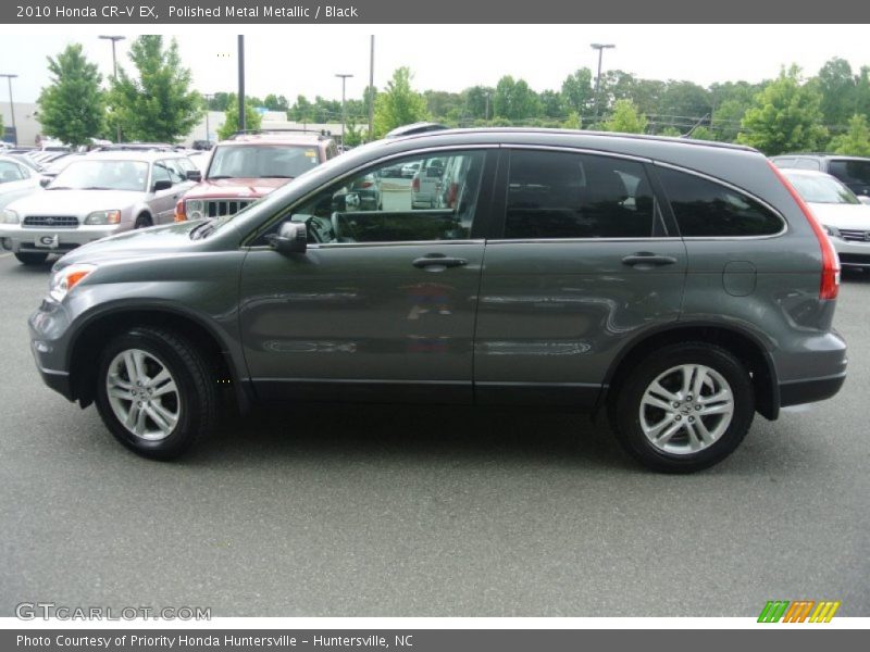 Polished Metal Metallic / Black 2010 Honda CR-V EX