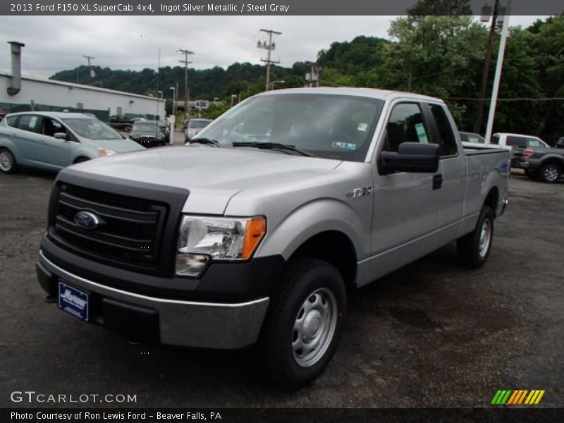 Ingot Silver Metallic / Steel Gray 2013 Ford F150 XL SuperCab 4x4