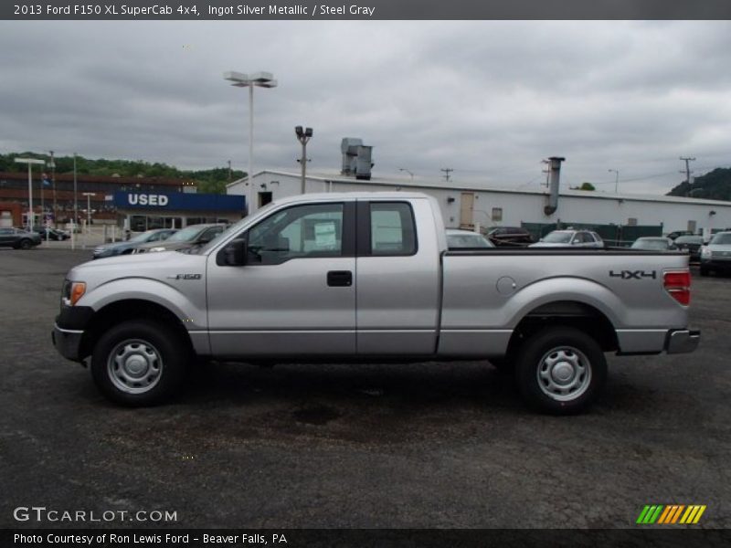 Ingot Silver Metallic / Steel Gray 2013 Ford F150 XL SuperCab 4x4