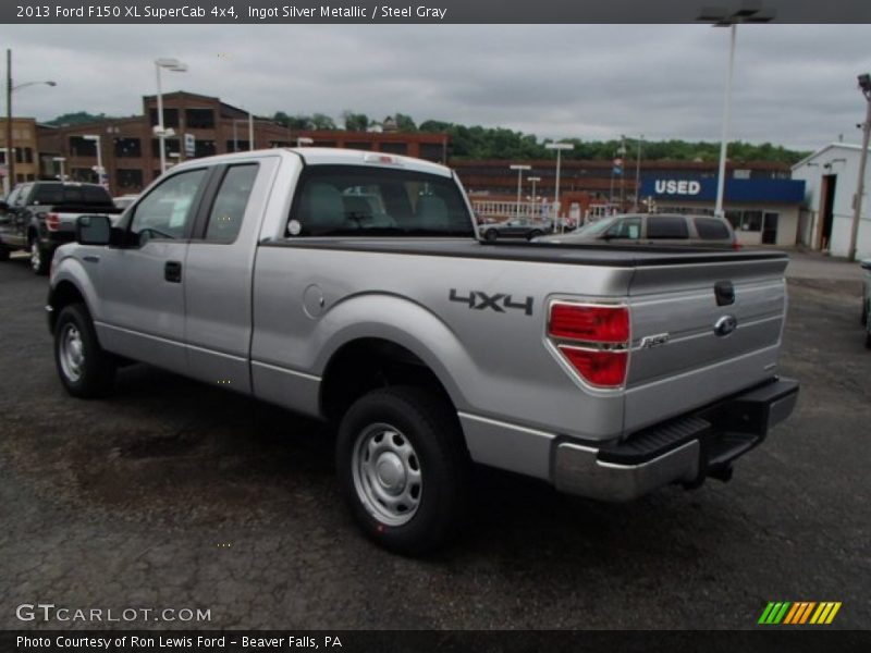 Ingot Silver Metallic / Steel Gray 2013 Ford F150 XL SuperCab 4x4