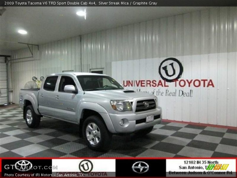 Silver Streak Mica / Graphite Gray 2009 Toyota Tacoma V6 TRD Sport Double Cab 4x4