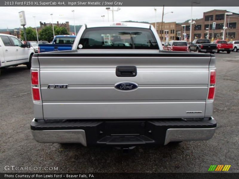 Ingot Silver Metallic / Steel Gray 2013 Ford F150 XL SuperCab 4x4