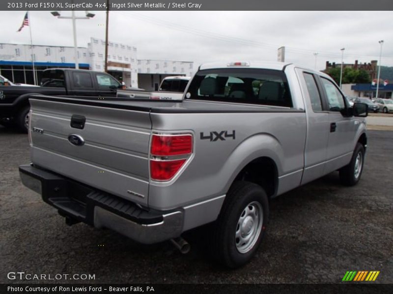 Ingot Silver Metallic / Steel Gray 2013 Ford F150 XL SuperCab 4x4