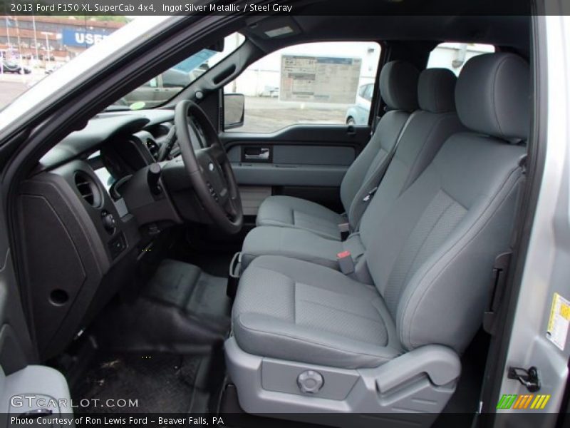Ingot Silver Metallic / Steel Gray 2013 Ford F150 XL SuperCab 4x4