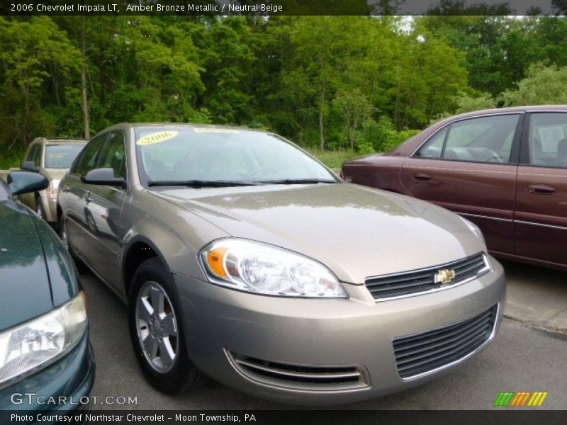 Amber Bronze Metallic / Neutral Beige 2006 Chevrolet Impala LT