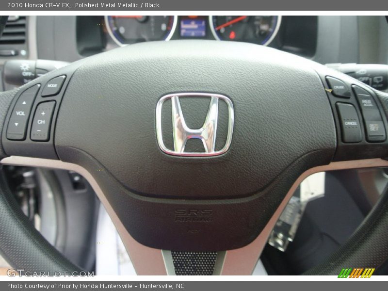 Polished Metal Metallic / Black 2010 Honda CR-V EX