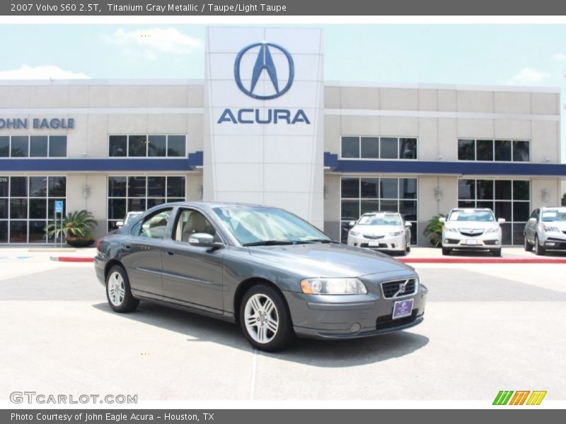 Titanium Gray Metallic / Taupe/Light Taupe 2007 Volvo S60 2.5T