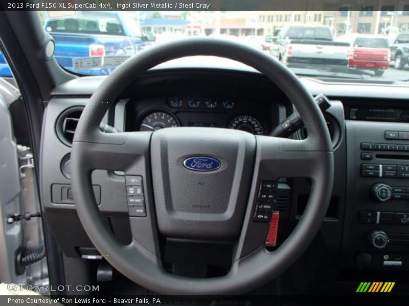 Ingot Silver Metallic / Steel Gray 2013 Ford F150 XL SuperCab 4x4
