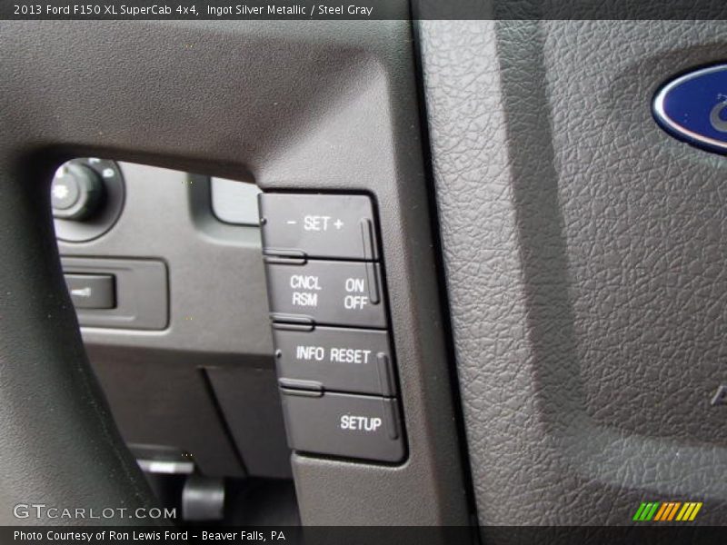 Ingot Silver Metallic / Steel Gray 2013 Ford F150 XL SuperCab 4x4