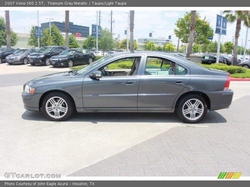Titanium Gray Metallic / Taupe/Light Taupe 2007 Volvo S60 2.5T