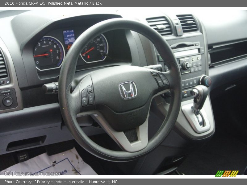 Polished Metal Metallic / Black 2010 Honda CR-V EX