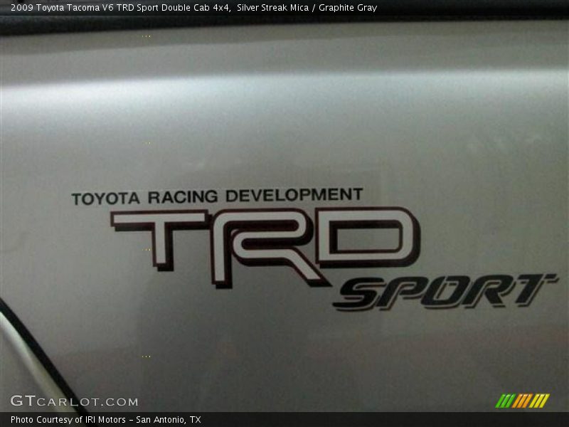 Silver Streak Mica / Graphite Gray 2009 Toyota Tacoma V6 TRD Sport Double Cab 4x4