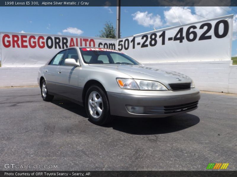 Alpine Silver Metallic / Gray 1998 Lexus ES 300