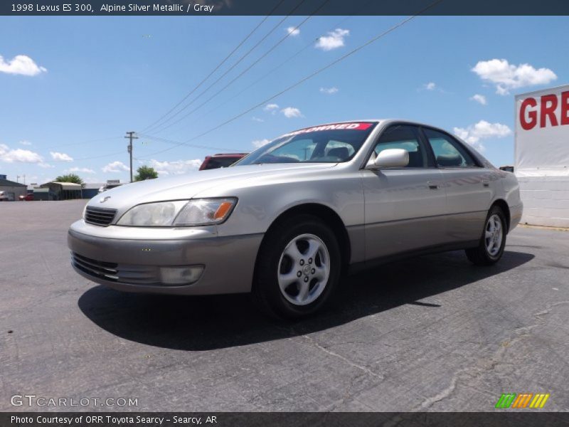 Alpine Silver Metallic / Gray 1998 Lexus ES 300