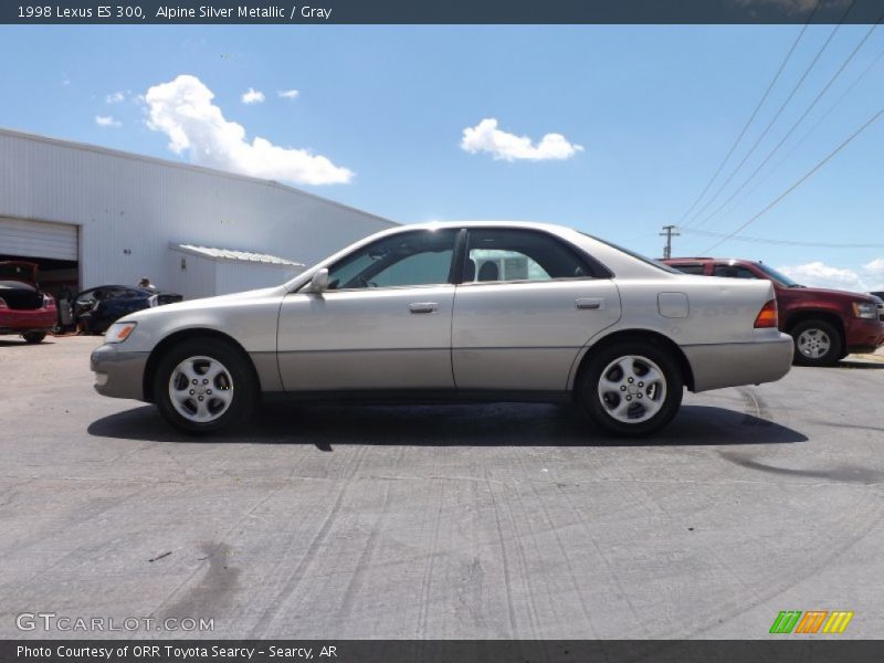 Alpine Silver Metallic / Gray 1998 Lexus ES 300