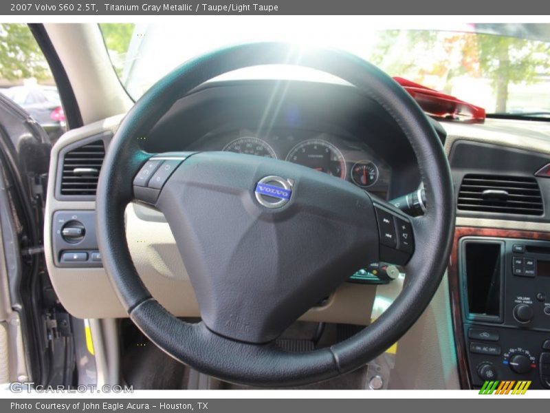 Titanium Gray Metallic / Taupe/Light Taupe 2007 Volvo S60 2.5T