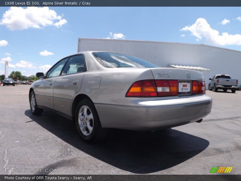 Alpine Silver Metallic / Gray 1998 Lexus ES 300
