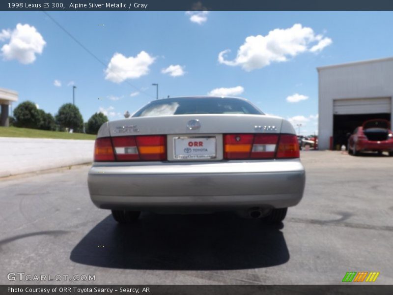 Alpine Silver Metallic / Gray 1998 Lexus ES 300