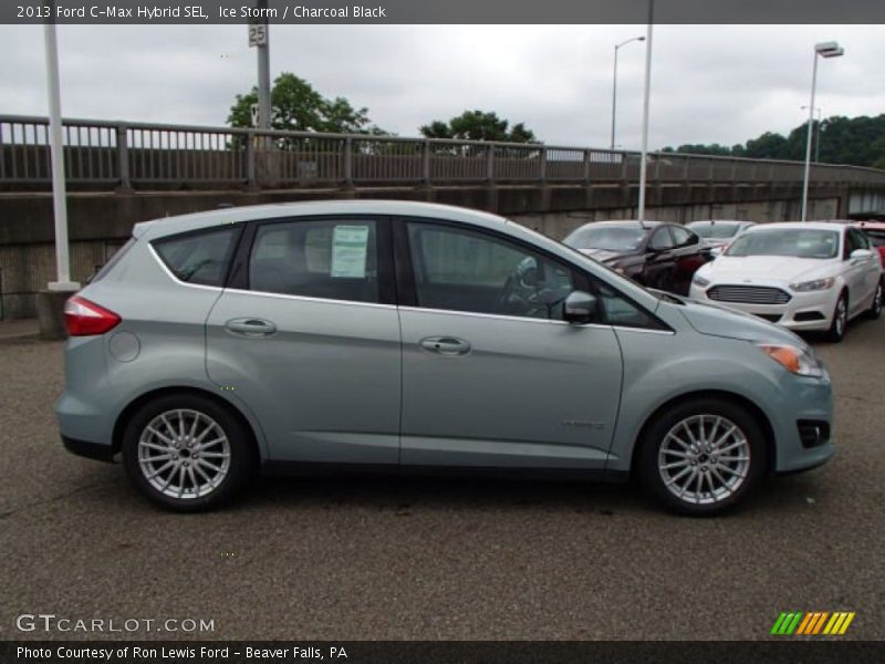 Ice Storm / Charcoal Black 2013 Ford C-Max Hybrid SEL