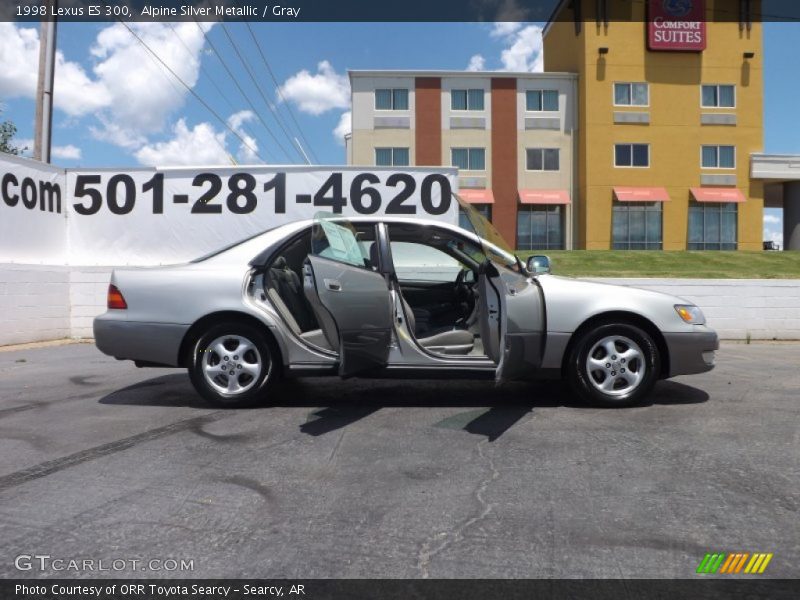 Alpine Silver Metallic / Gray 1998 Lexus ES 300