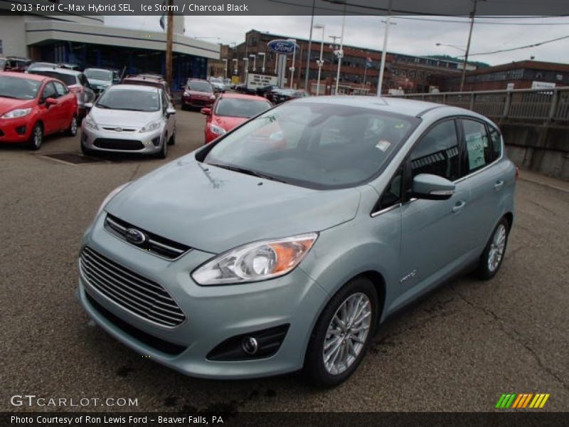 Ice Storm / Charcoal Black 2013 Ford C-Max Hybrid SEL