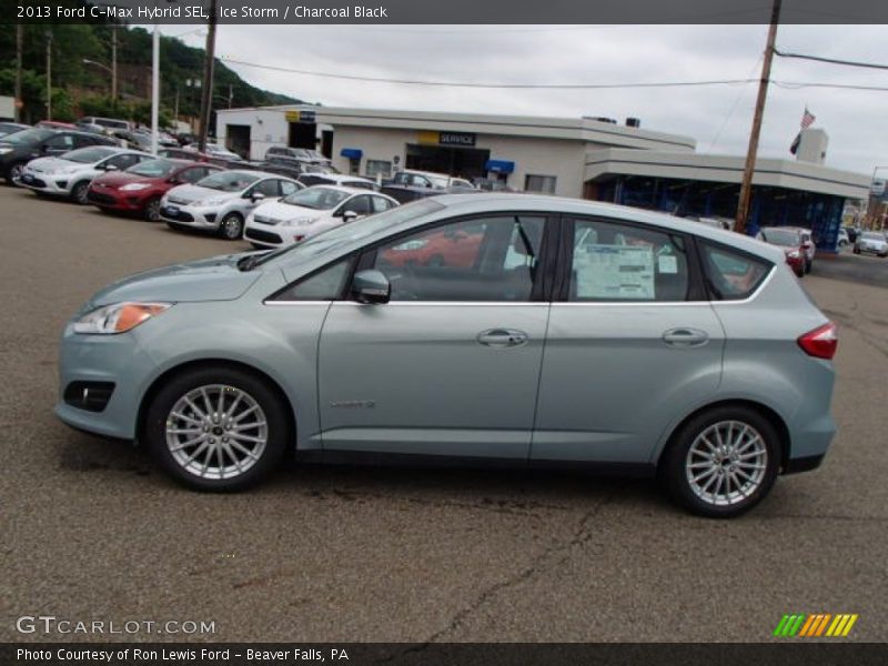 Ice Storm / Charcoal Black 2013 Ford C-Max Hybrid SEL