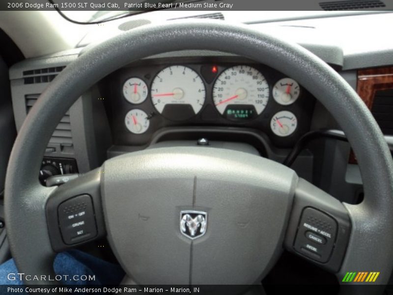 Patriot Blue Pearl / Medium Slate Gray 2006 Dodge Ram 1500 SLT Quad Cab