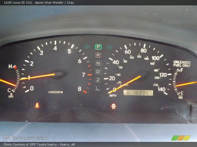 Alpine Silver Metallic / Gray 1998 Lexus ES 300