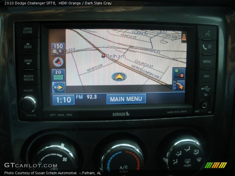 HEMI Orange / Dark Slate Gray 2010 Dodge Challenger SRT8