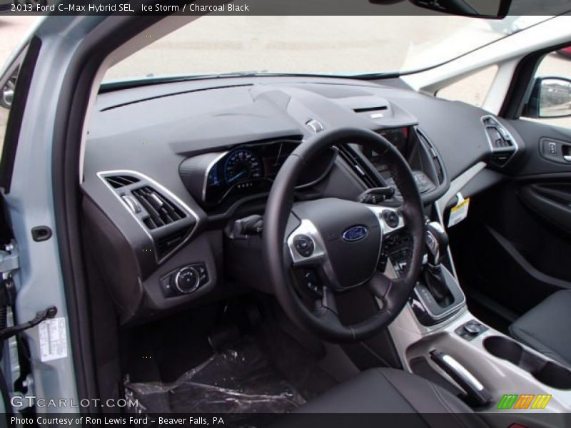 Ice Storm / Charcoal Black 2013 Ford C-Max Hybrid SEL