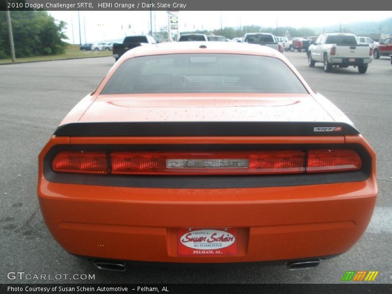 HEMI Orange / Dark Slate Gray 2010 Dodge Challenger SRT8