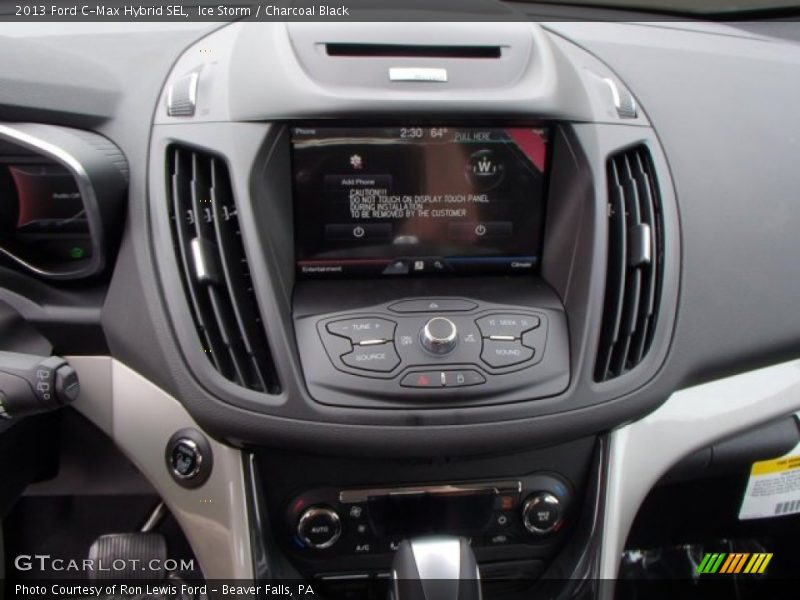 Ice Storm / Charcoal Black 2013 Ford C-Max Hybrid SEL