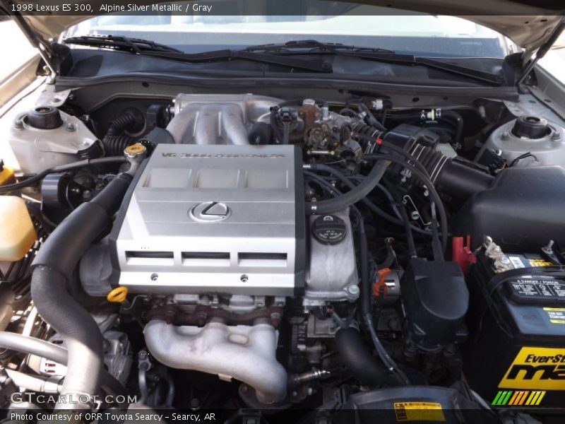 Alpine Silver Metallic / Gray 1998 Lexus ES 300