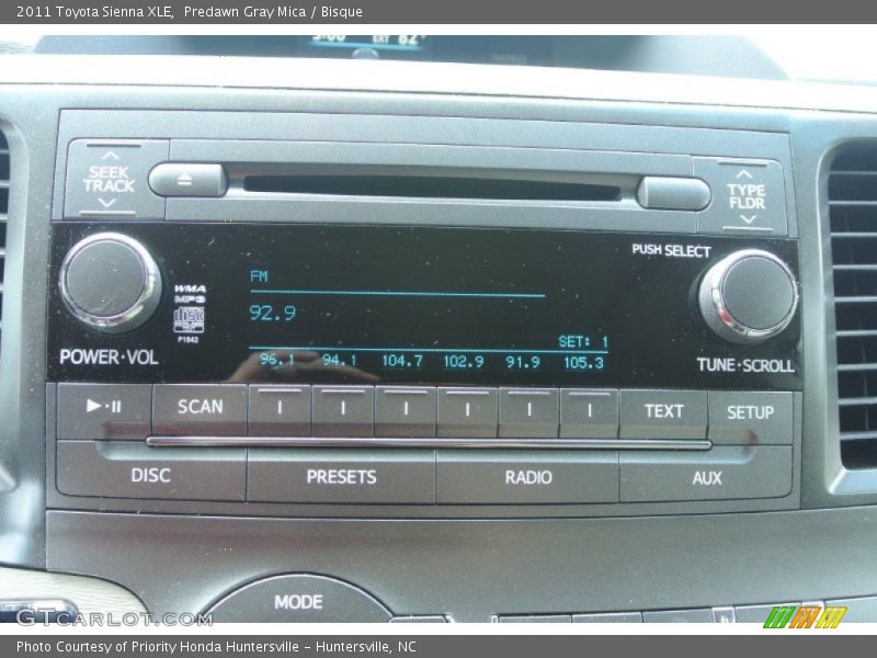 Predawn Gray Mica / Bisque 2011 Toyota Sienna XLE
