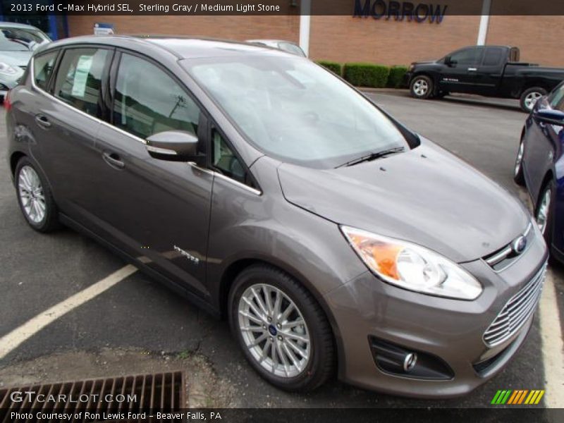 Sterling Gray / Medium Light Stone 2013 Ford C-Max Hybrid SEL