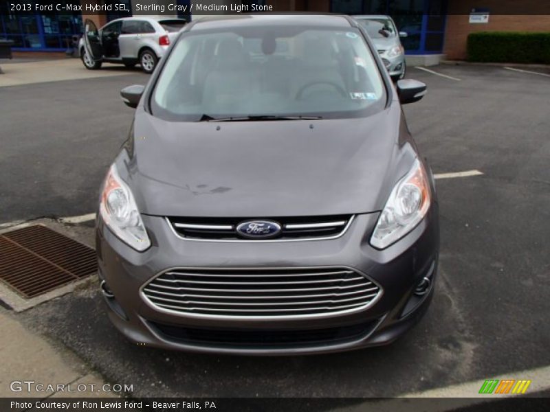 Sterling Gray / Medium Light Stone 2013 Ford C-Max Hybrid SEL