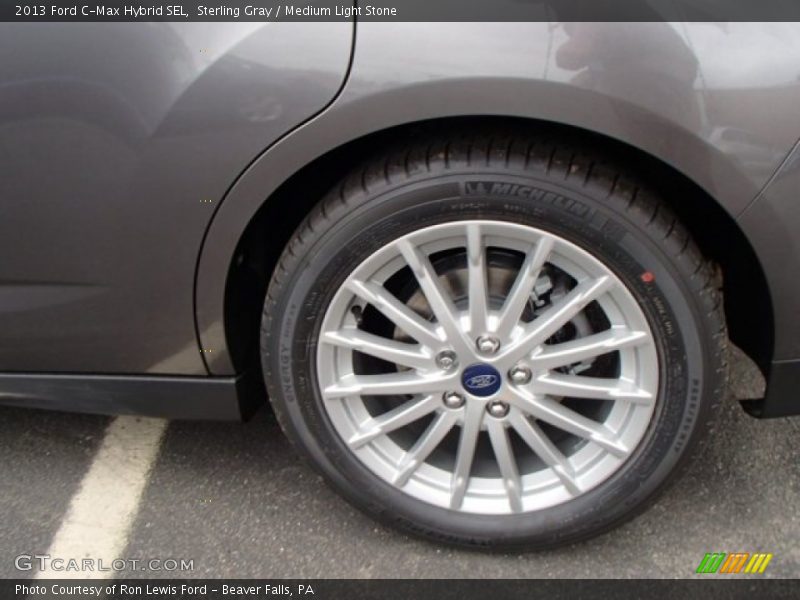 Sterling Gray / Medium Light Stone 2013 Ford C-Max Hybrid SEL